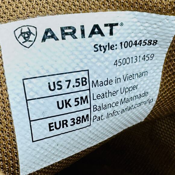 Ariat Women's Hilo Vintage Turquoise Embossed Leather Slip On Shoes Size 7.5 - Picture 11 of 11